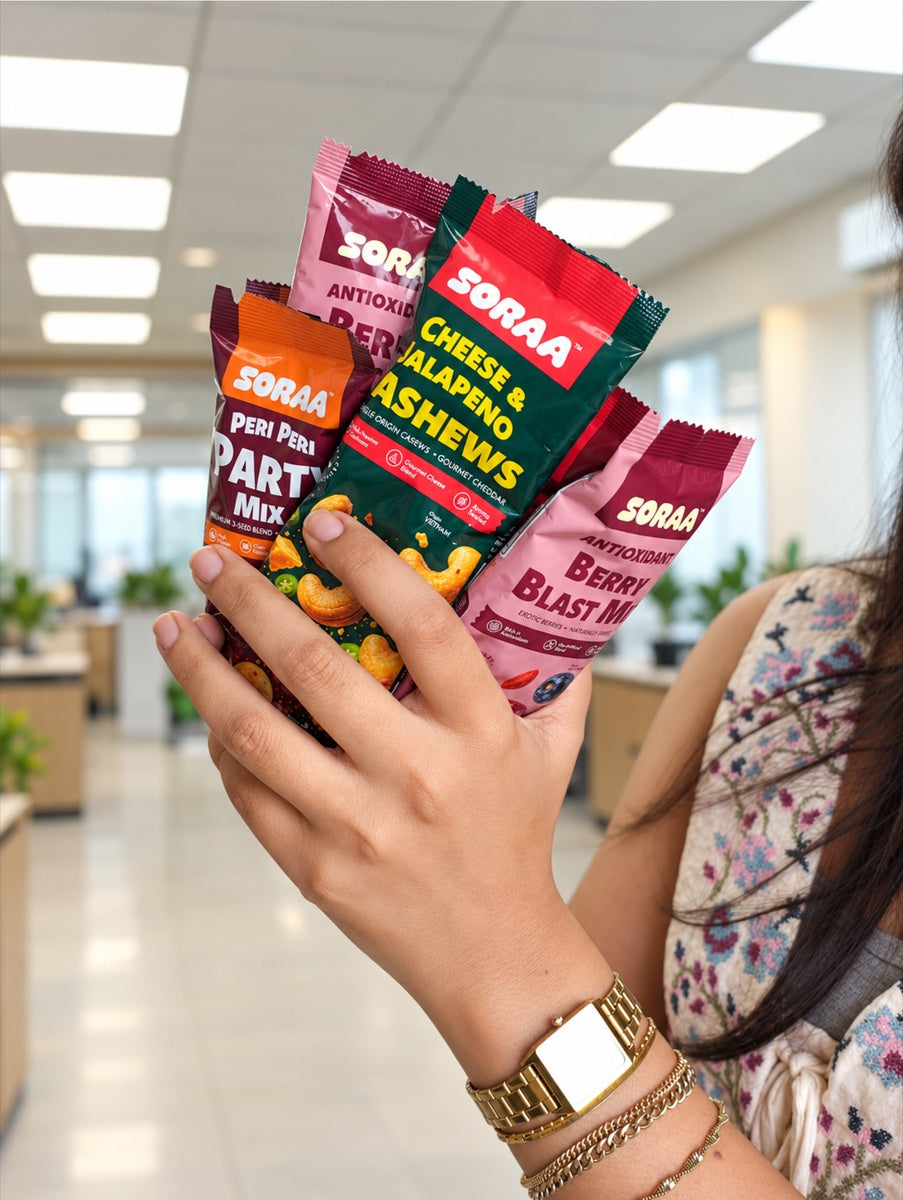 A handful of SORAA snack favourites